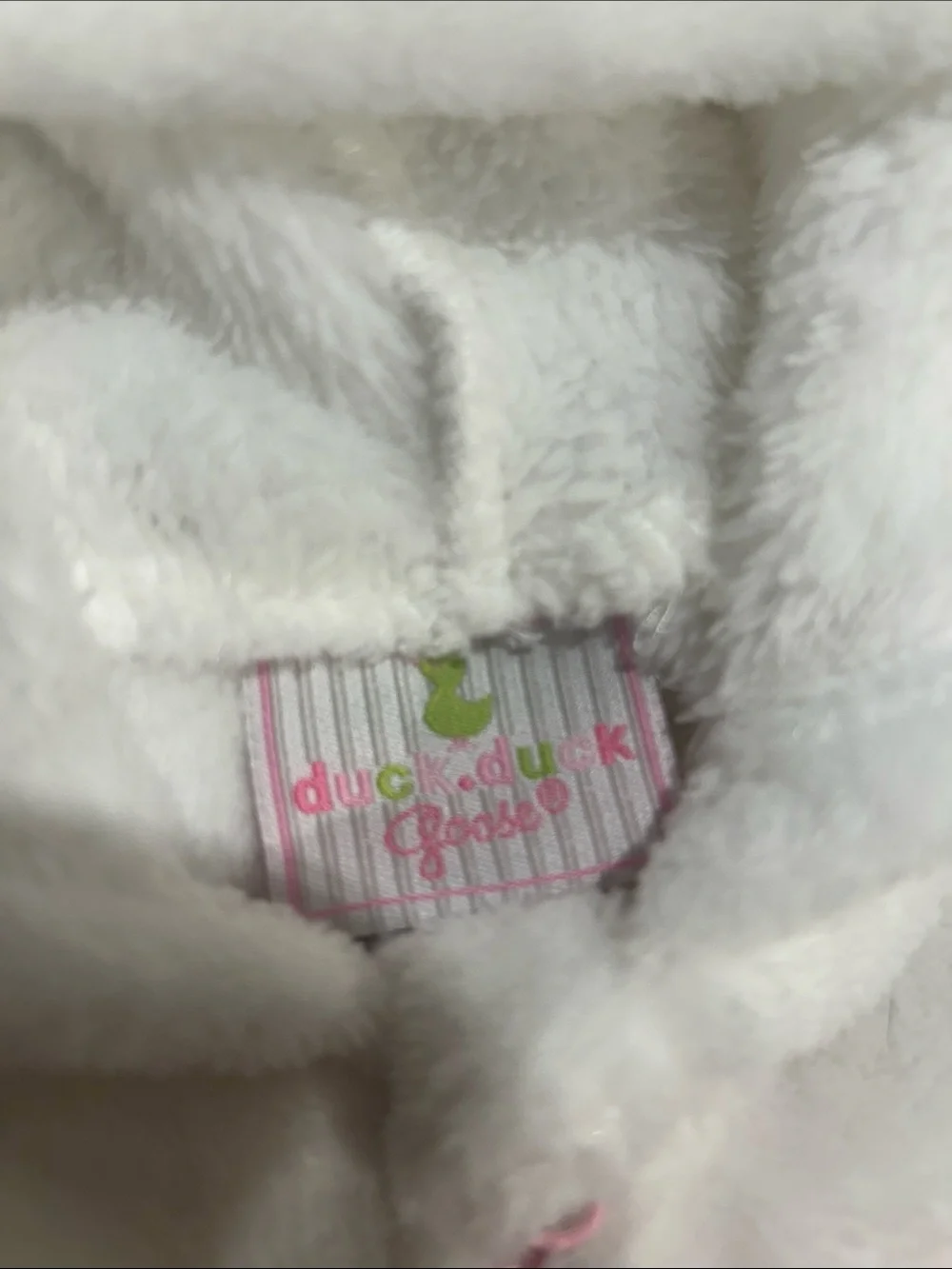 White Unicorn Hooded Footie with Pink Belly